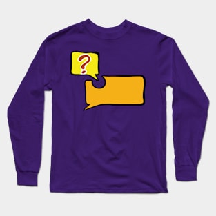 Message boxes in yellow and orange Long Sleeve T-Shirt